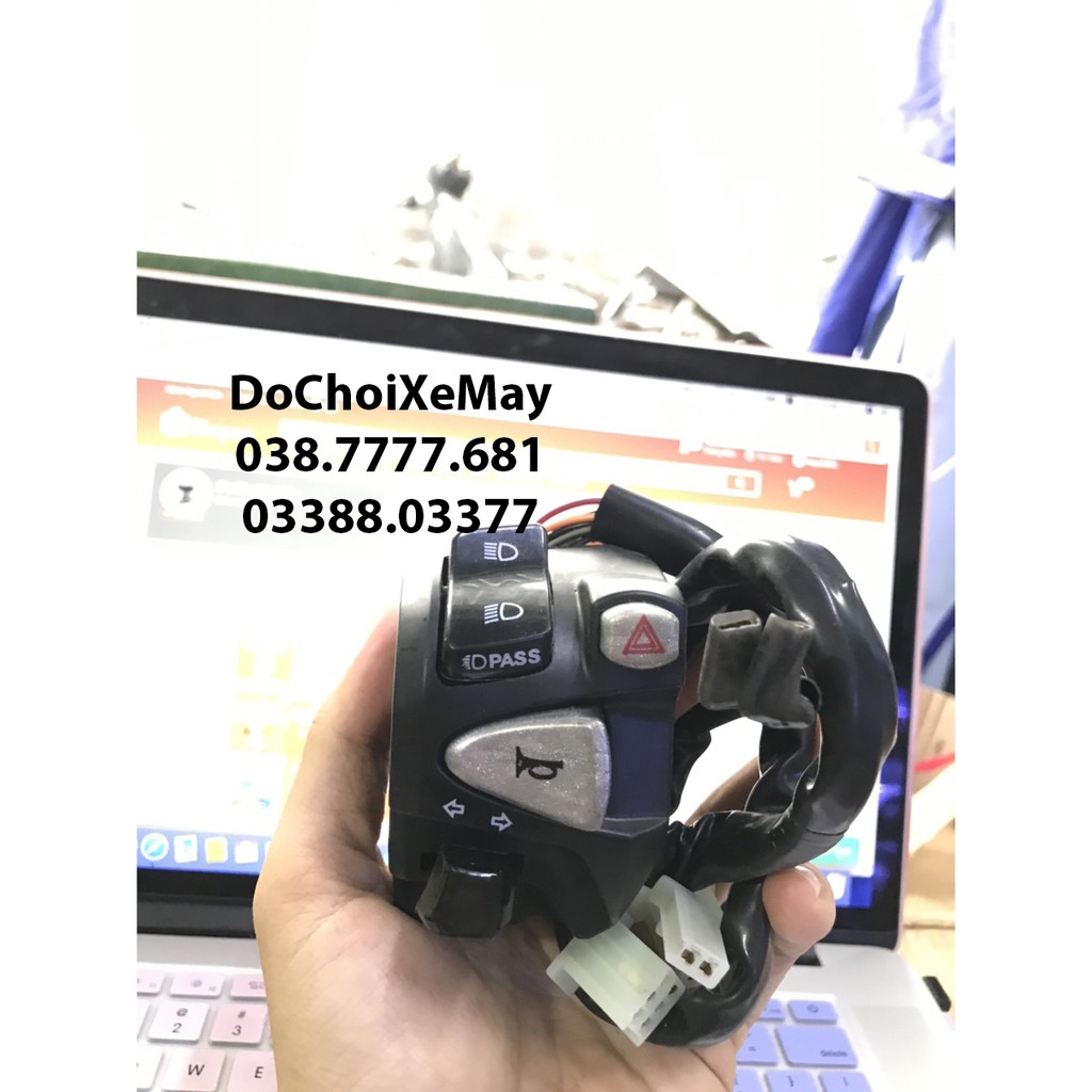 Cùm công tắc trái CB650 CB1100 full chức năng loại rẻ, gắn xe đi cùm rời Vario Click Raider Sirius Wave . DoChoiXeMay