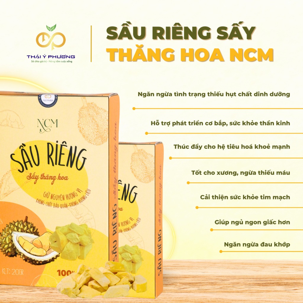 Sầu Riêng Sấy Thăng Hoa NCM 20g