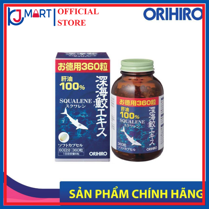 Viên uống sụn vi cá mập Orihiro Nhật Bản hỗ trợ xương khớp, bảo vệ mắt, 360 viên-lọ