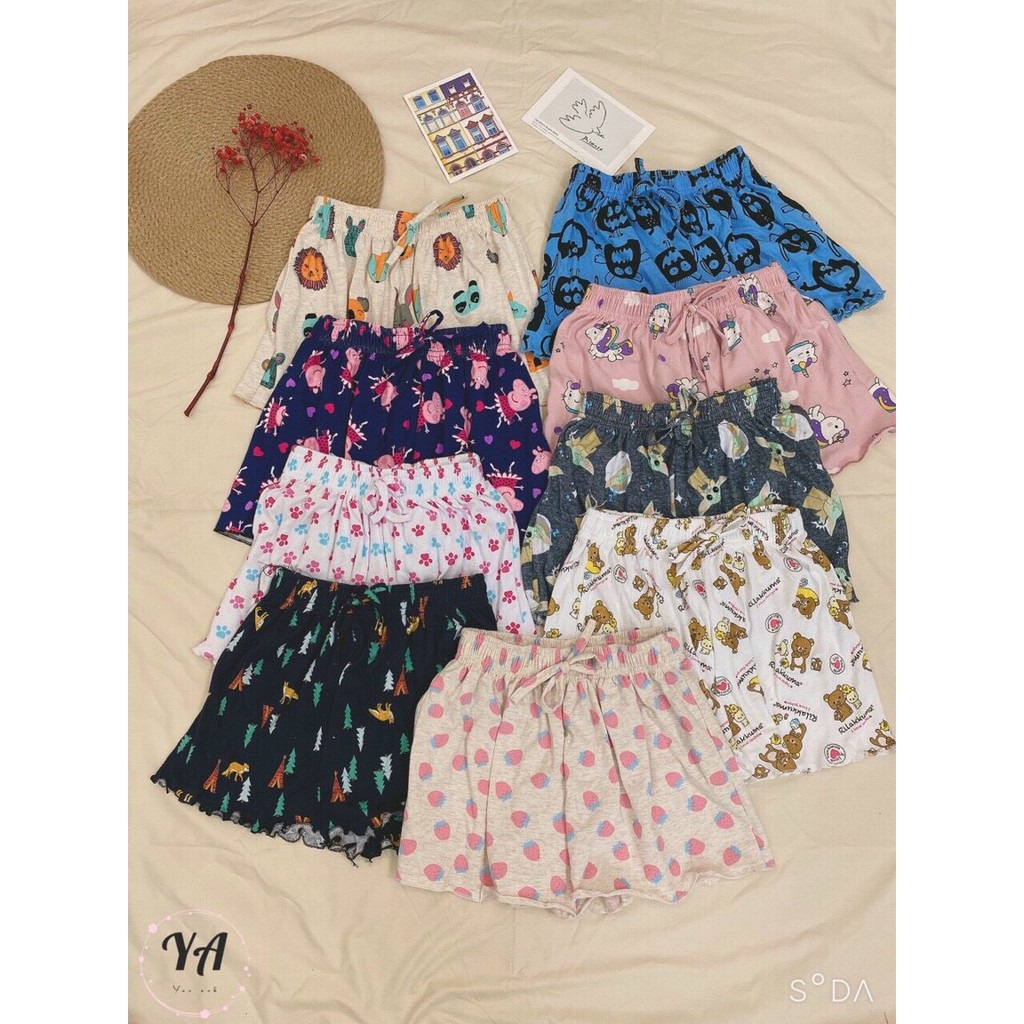 Quần đùi chất cotton Thái cute cho bạn Nữ