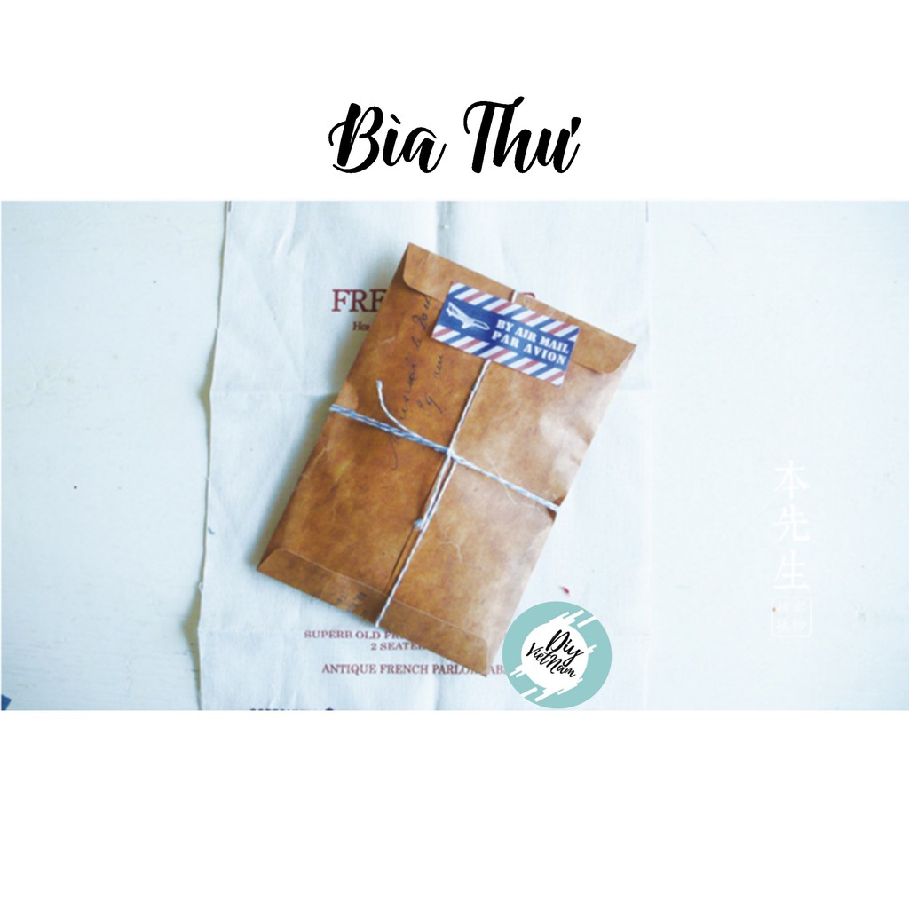 [HCM]SET 5 BÌA THƯ KRAFT