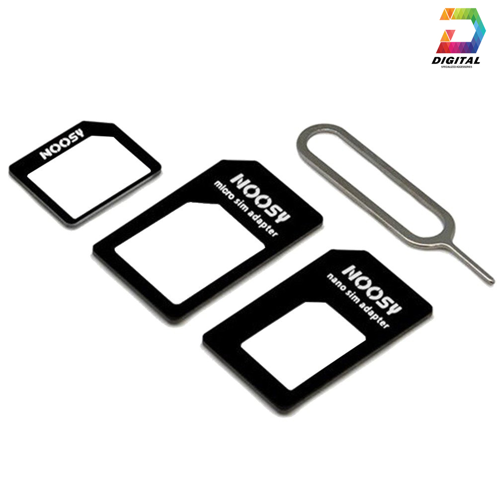 Bộ Chuyển Đổi Nano Sim Nossy, Tặng Kèm Que Chọc Sim