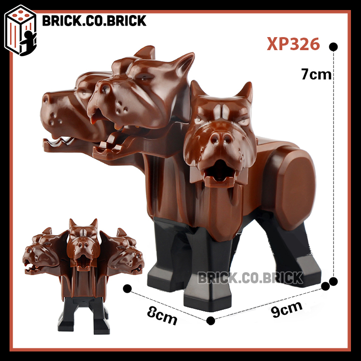 Đồ chơi lắp ráp minifigure và chó ba đầu Cerberus trong phim Harry Potter Mô hình lắp ghép sáng tạo XP326