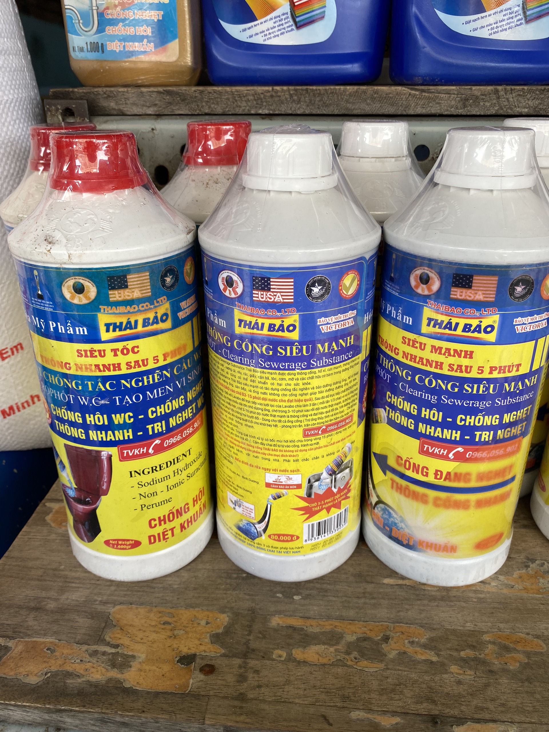 Nước thông cống Thái Bảo 1kg6