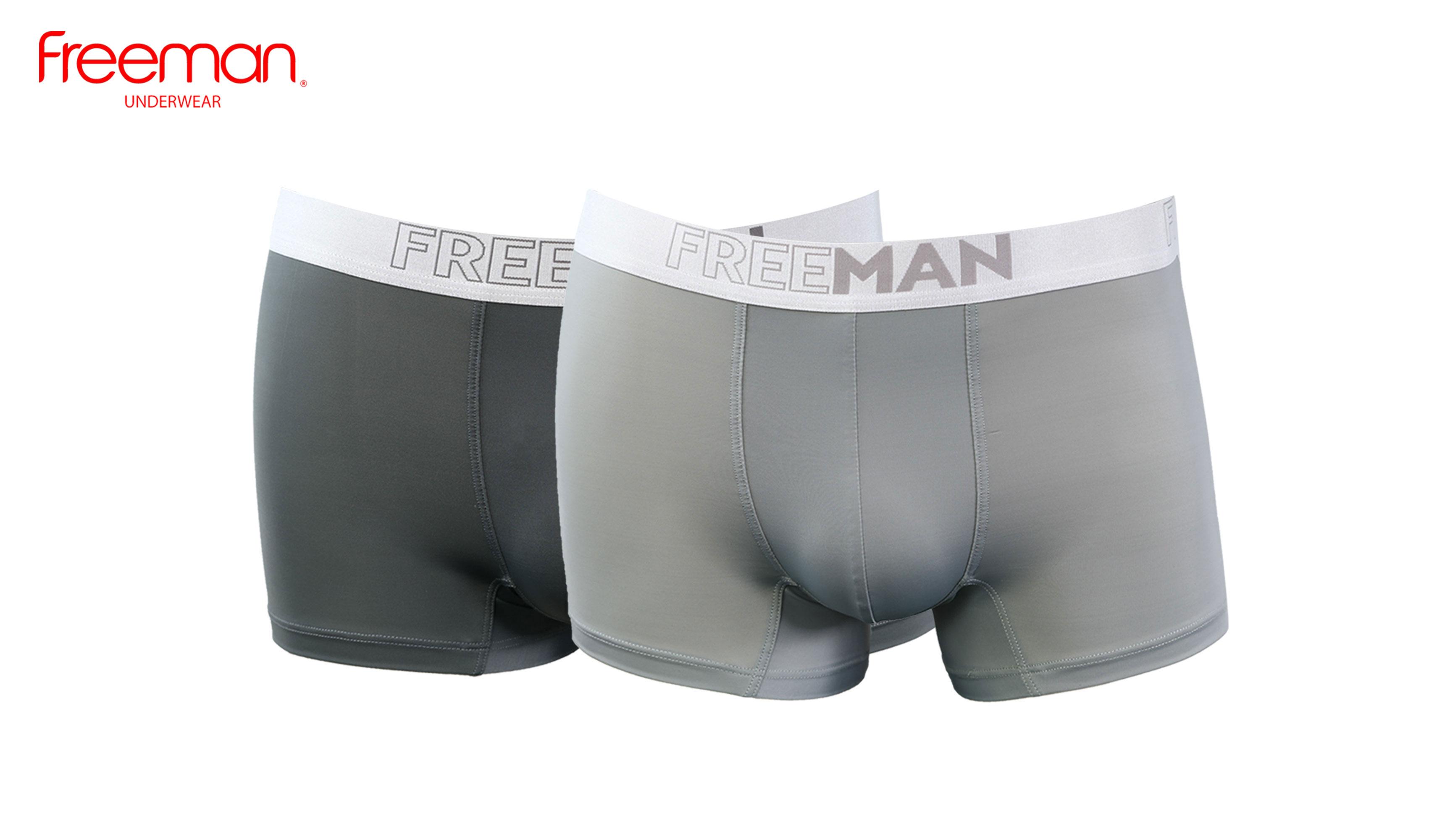 Combo 2 quần boxer nam Freeman 6523 - Chất liệu thun lạnh cao cấp