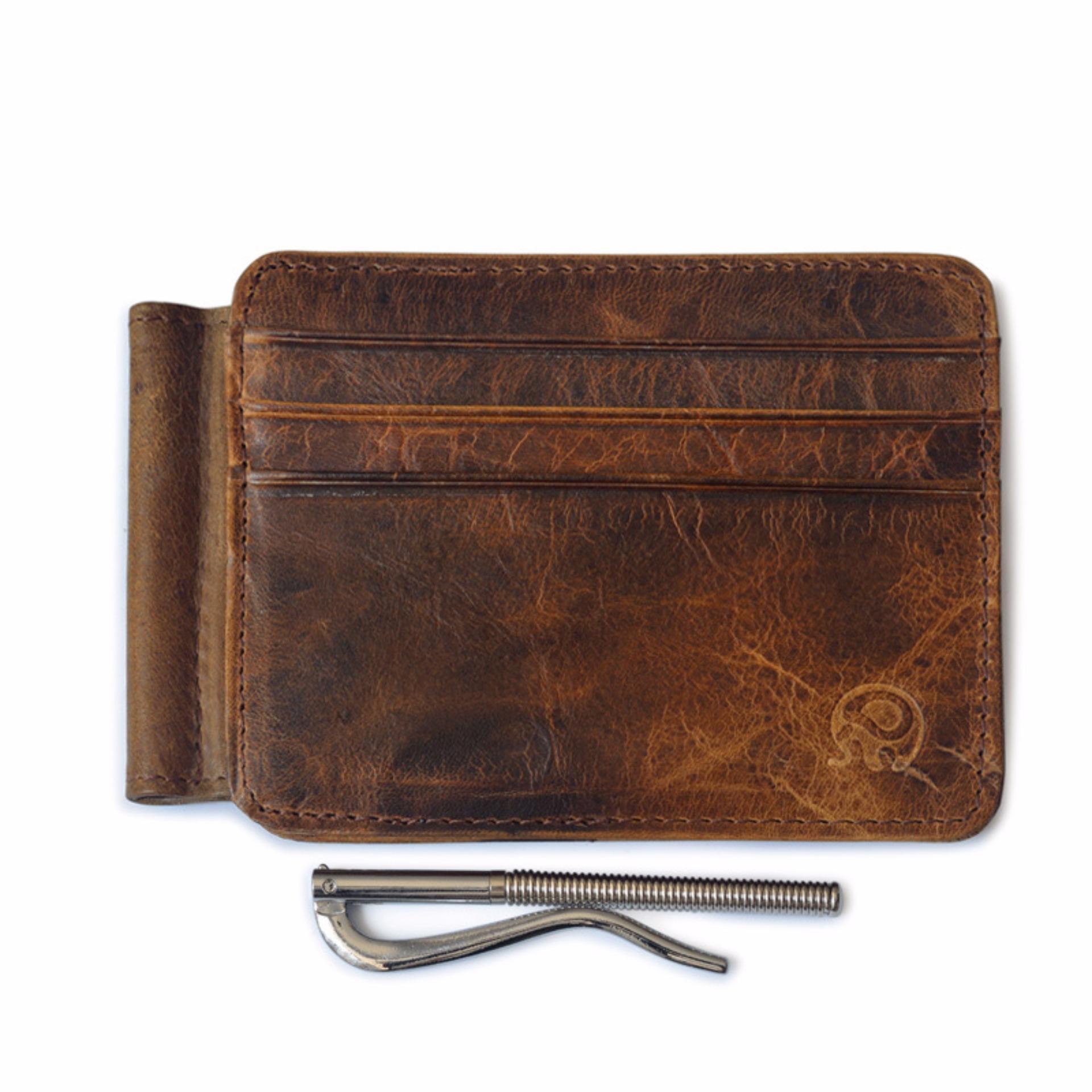 Vintage Money Clip Front Pocket Wallet Slim Minimalist Wallet RFID Blocking