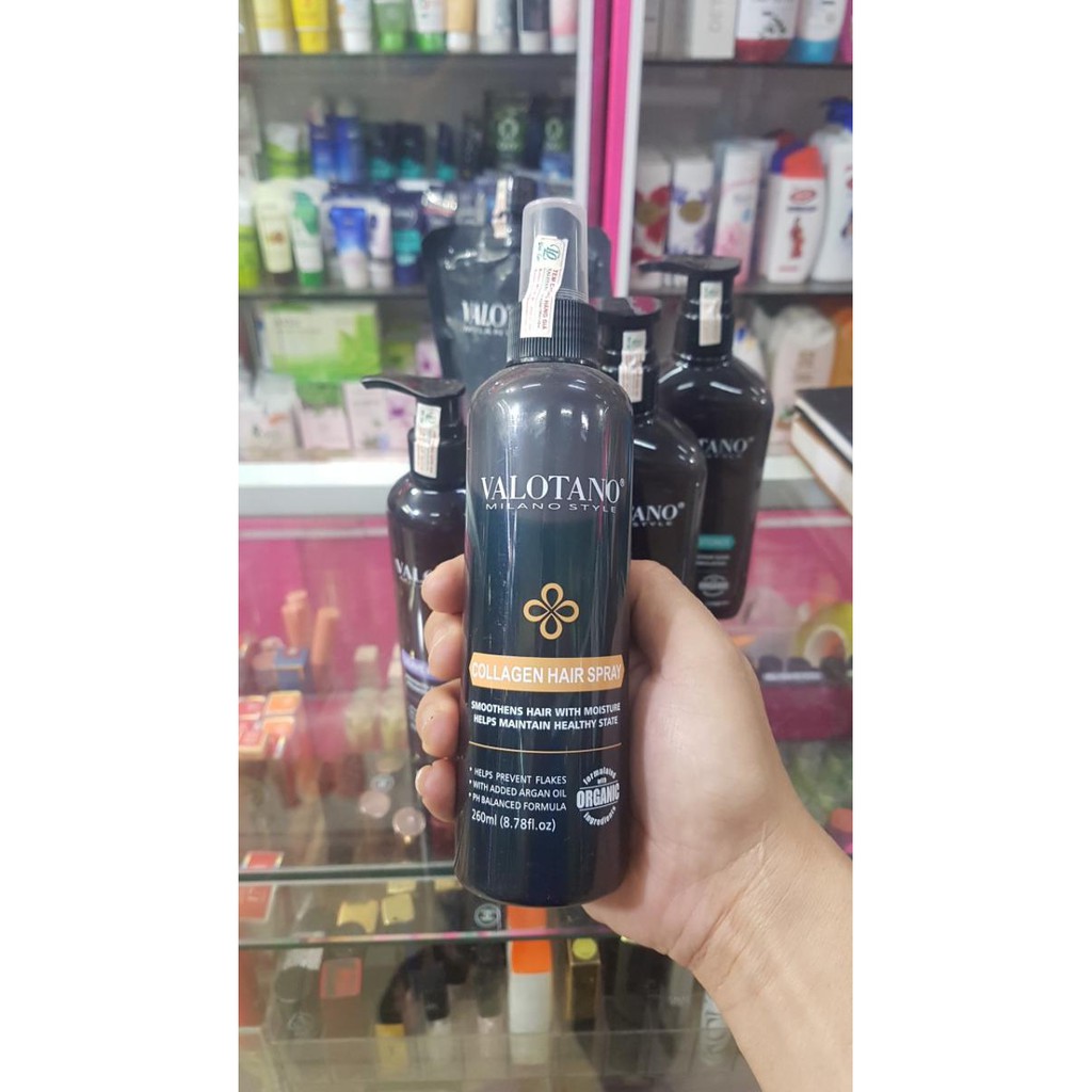 Xịt dưỡng tóc collagen valotano 260ml