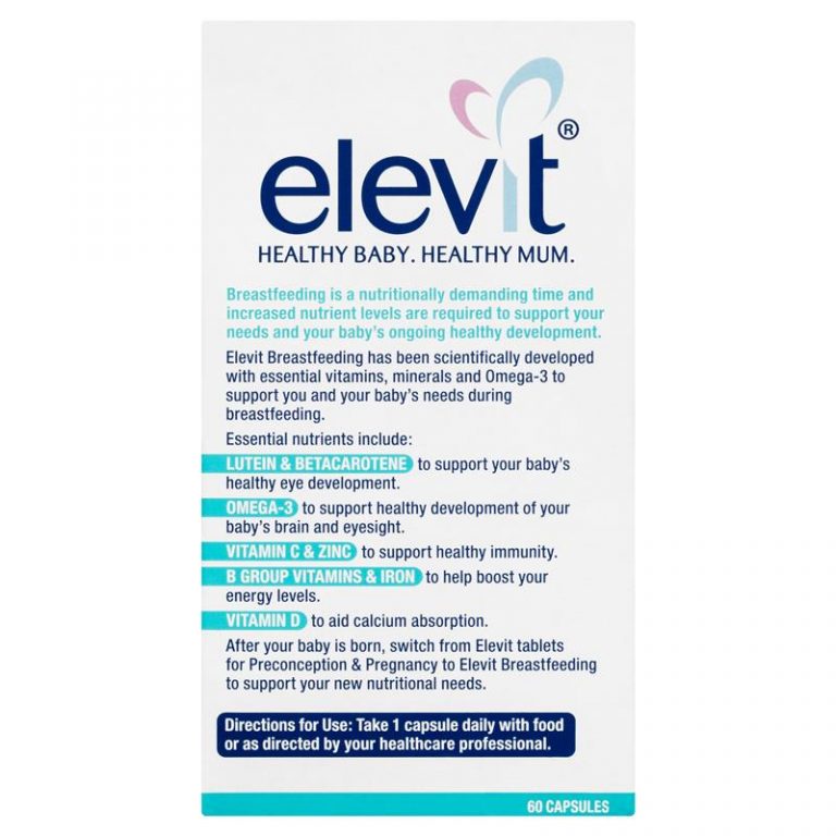 Elevit Bú - Elevit Sau Sinh - Elevit Breastfeeding 60 viên-Úc