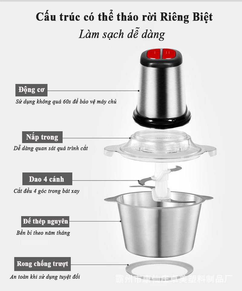 Lưỡi dao máy xay thịt SBJJ03 phụ kiện thay thế cho máy xay thịt gia đình SBJJ03