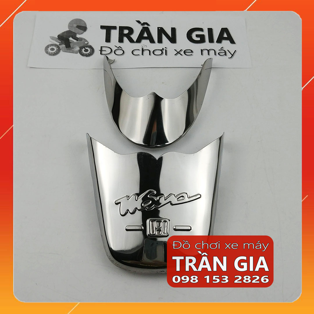 Chỉ mũi dè trước sau inox xe Wave Alpha 100 Wave RS 100 ốp mỏ đuôi dè chắn bùn che mõm Wave Anpha