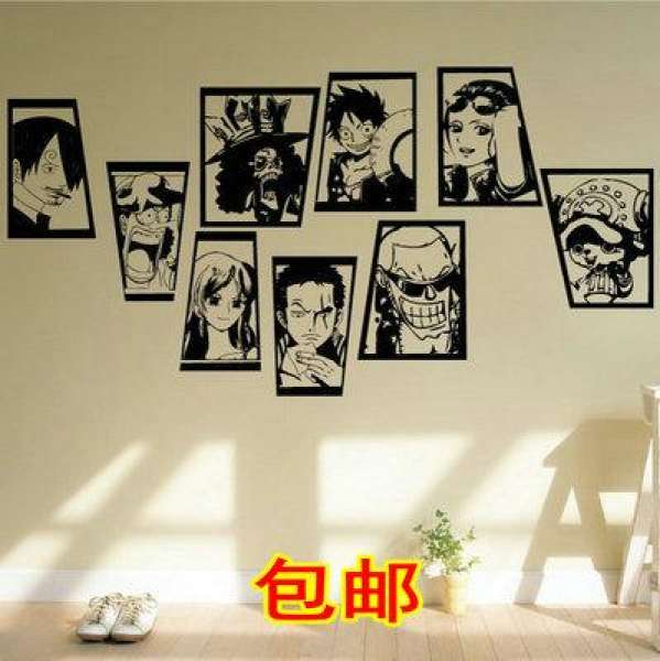 Anime Mũ Cói Vua Nhân Vật Tranh Dán Tường Phòng Ký Túc Xá Cá Tính Tường Trang Trí Dán Tường One Piece Đầy Đủ Hình Ảnh