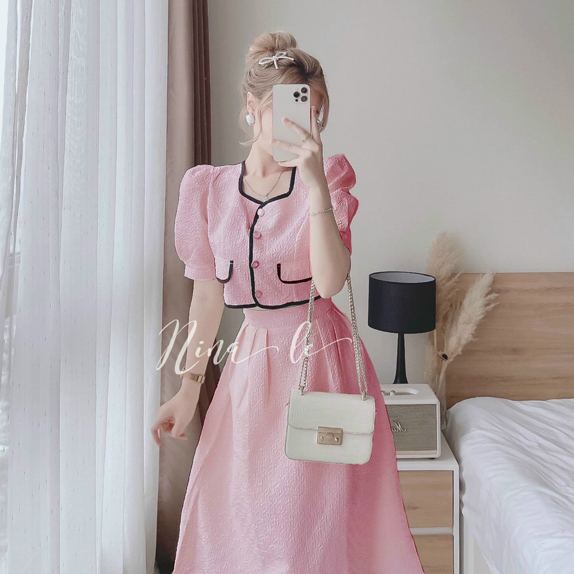 sét váy áo nữ kiểu & chân váy dài siêu xinh