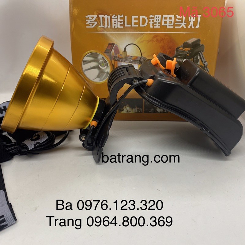 Đèn Pin đội đầu siêu sáng HT3065 300W 14-16h sáng có cổng USB