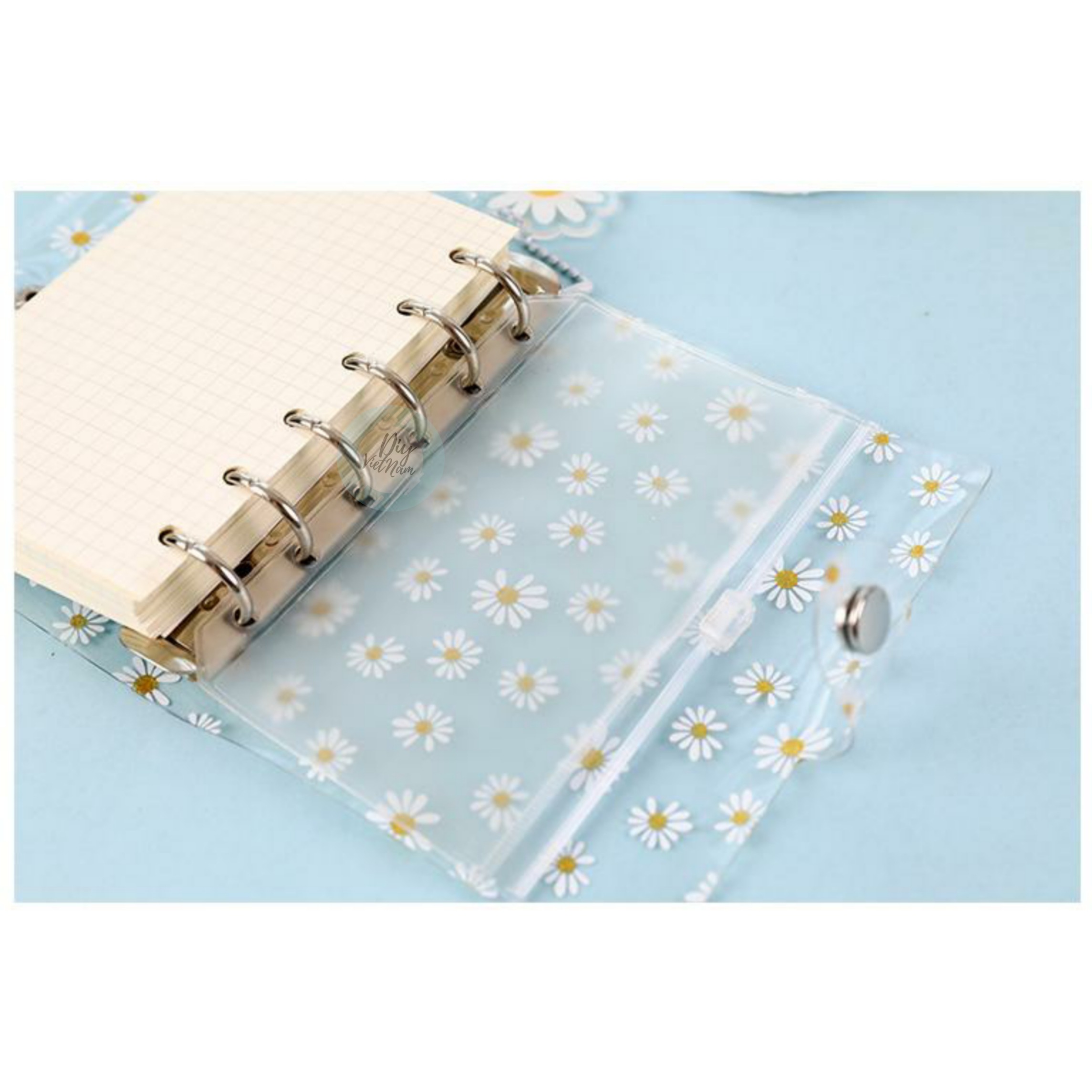 [HCM]VỎ PLANNER LITTLE DAISY TRONG SUỐT A6/A7