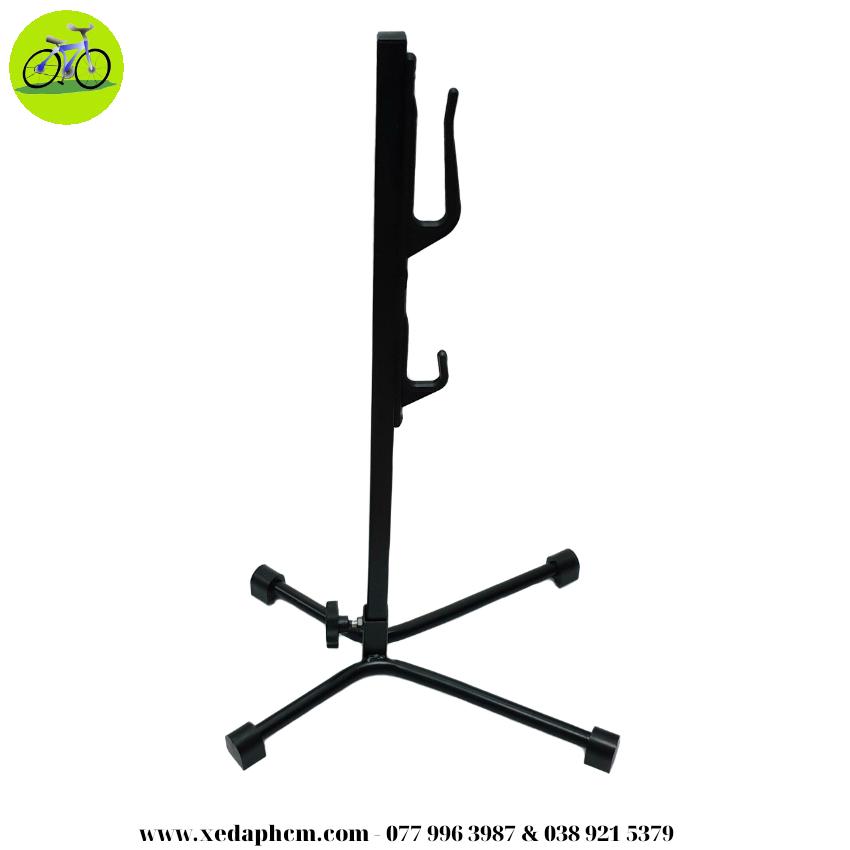 Chân chống đỡ xe đạp móc 1 bên bát liền thanh vuông