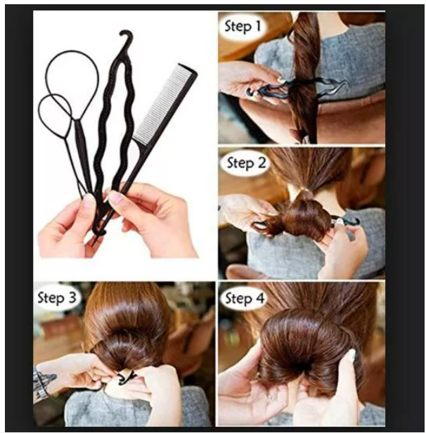 Bộ 4 dụng cụ tạo kiểu tóc đa năng