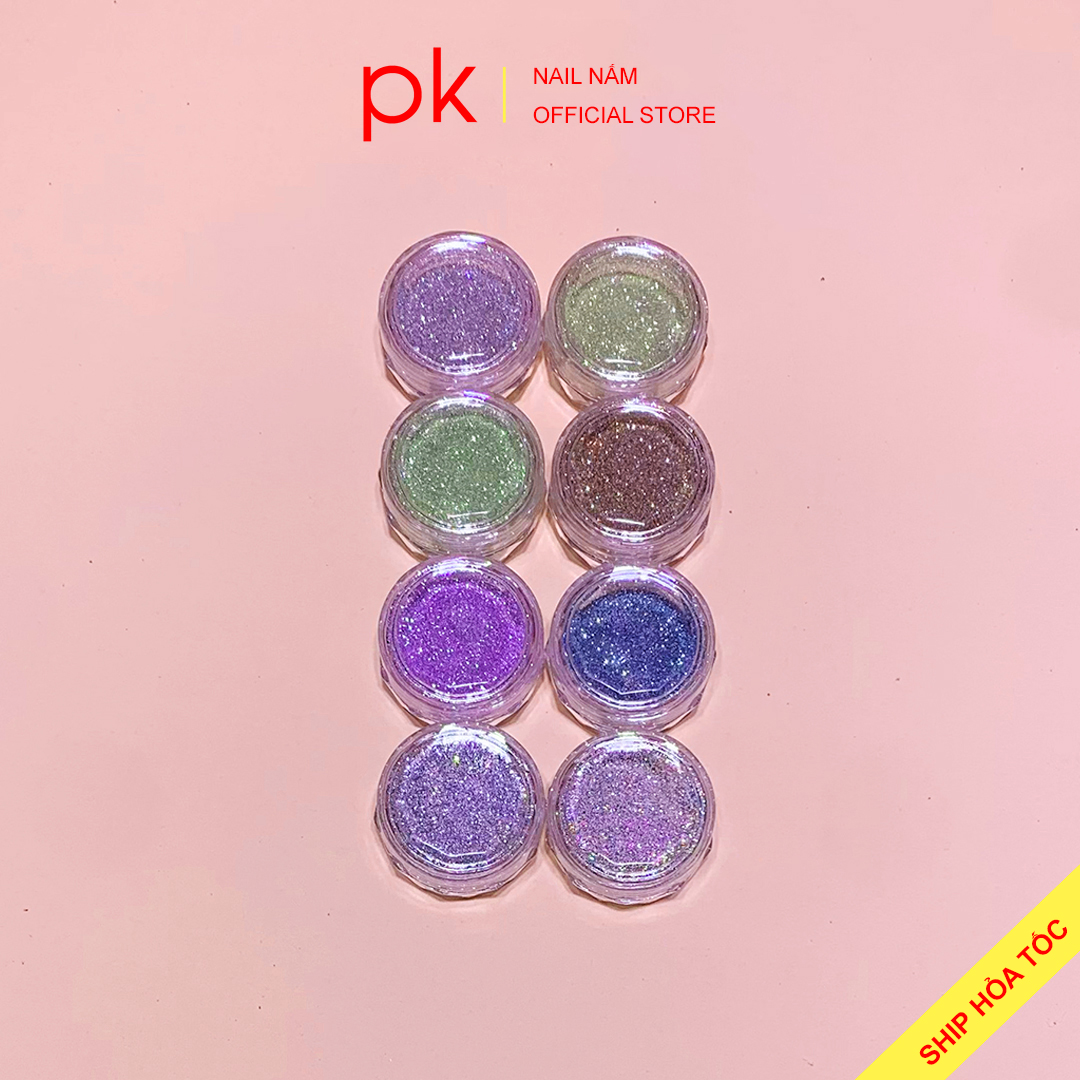 Set nhũ rắc móng 8 màu