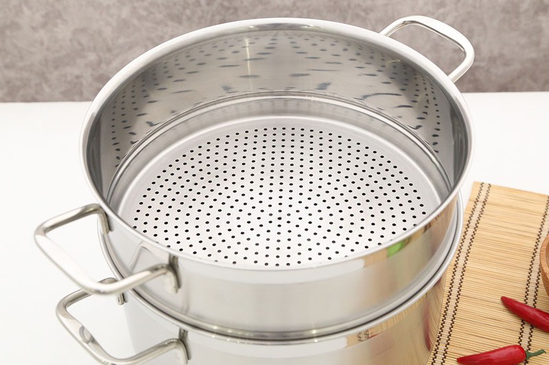 Ngăn xửng hấp inox 24cm+26cm (lỗ nhỏ)