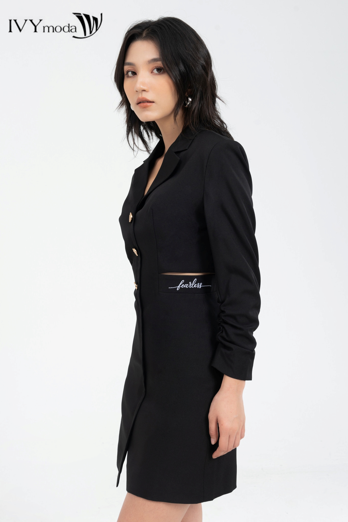 [10.10 -12.10 | VOUCHER 10% ĐƠN 499K] Đầm vest eo cut-out IVY moda MS 48B9456