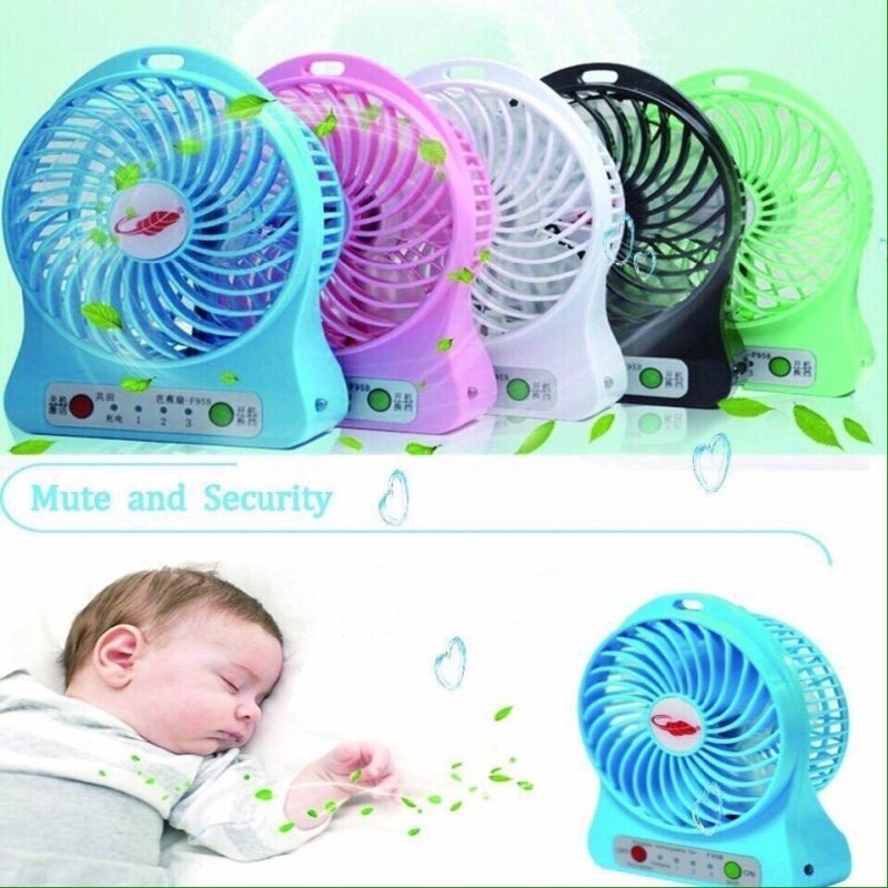 Quạt tích điện mini 3 tốc độ siêu cute hot