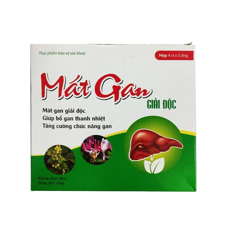 Mát gan giải độc đại uy hộp 20 ống x 10ml
