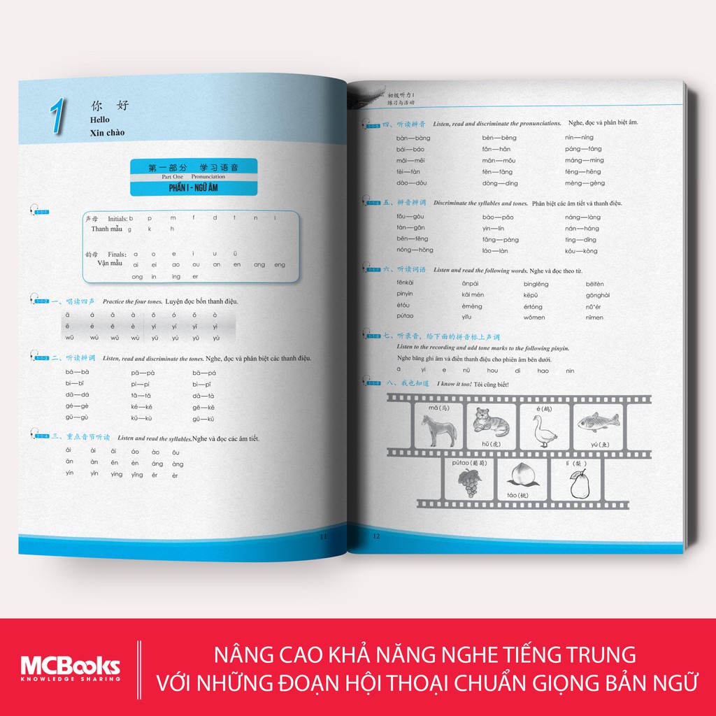 Giáo Trình Phát Triển Hán Ngữ Nghe Sơ Cấp 1 - Dành Cho Người Luyện Thi HSK - Học Kèm App Online