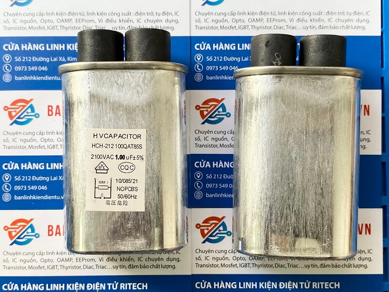 Tụ lò vi sóng, tụ cao áp lò vi sóng 1uF 2100V hàng chất lượng cao
