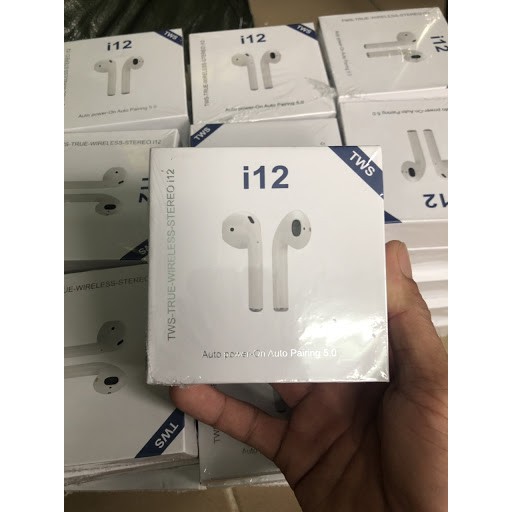Tai nghe bluetooh i12 TWS 5.0 cảm ứng