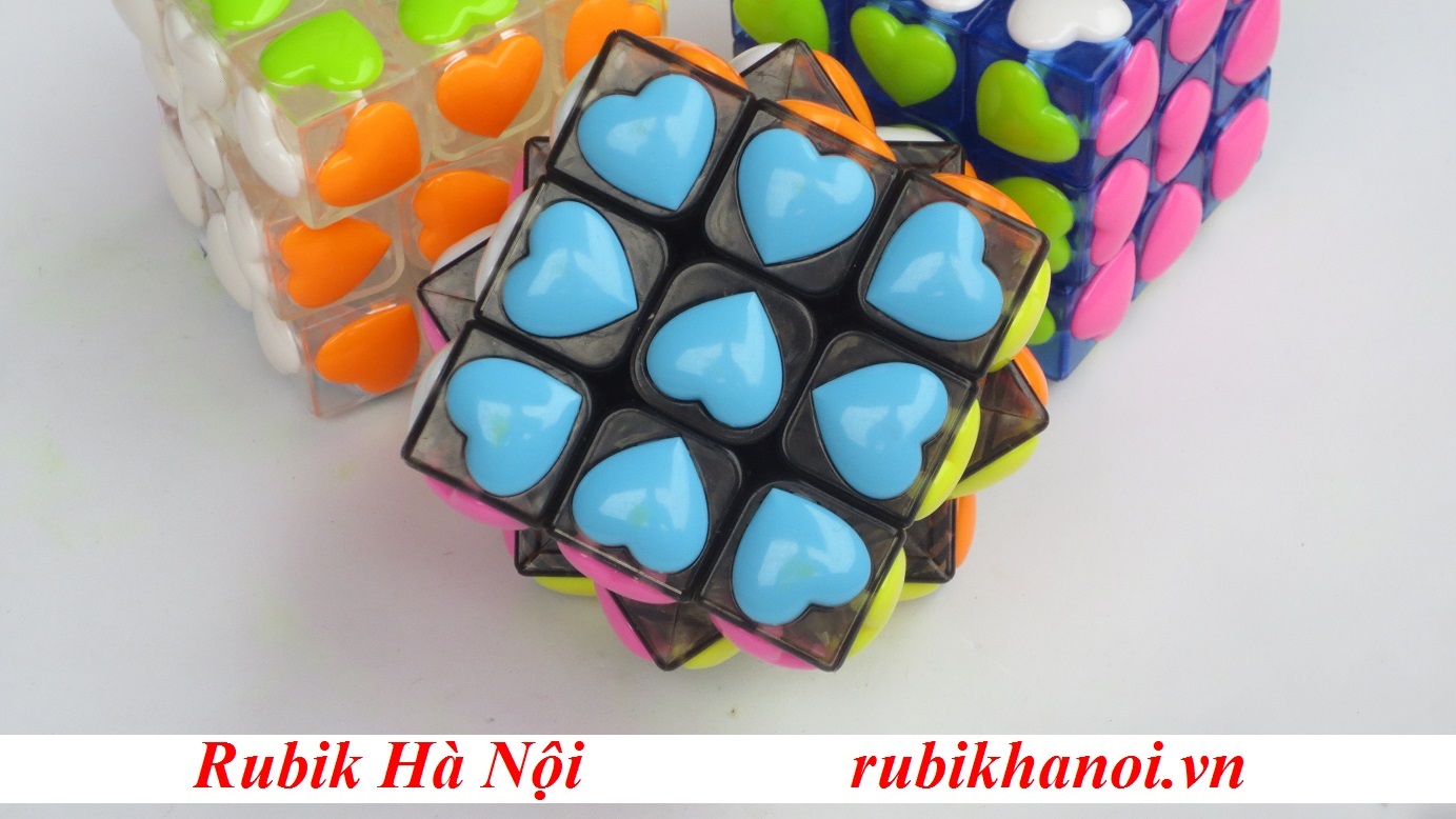 Rubik 3x3 YongJun Heart Transparent