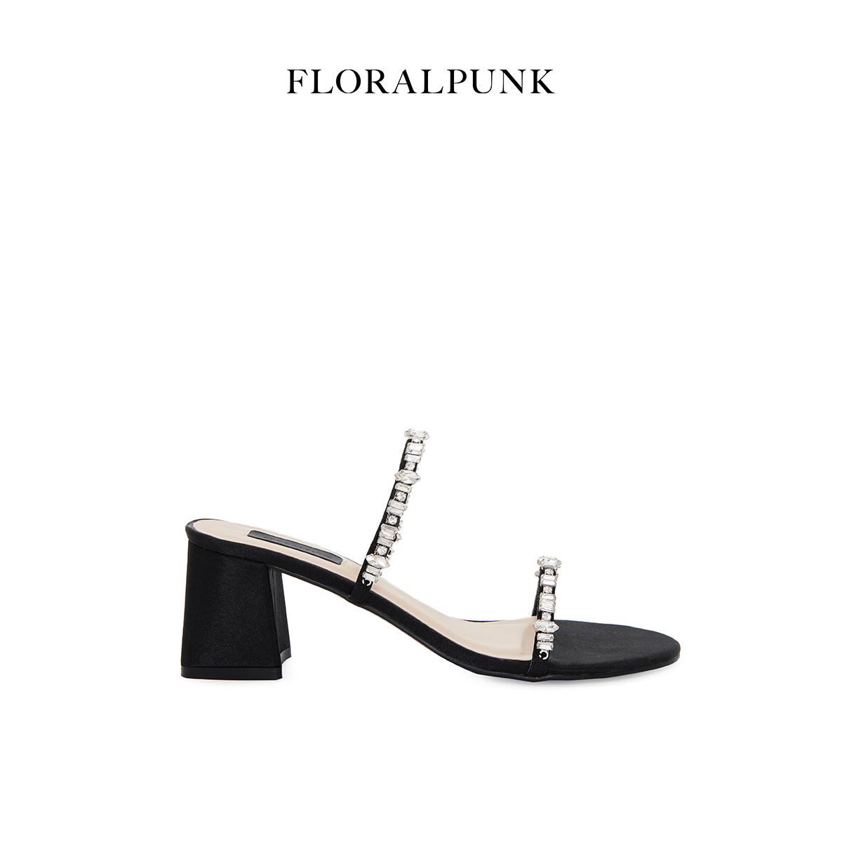 Giày Floralpunk Daphne Mules - Black