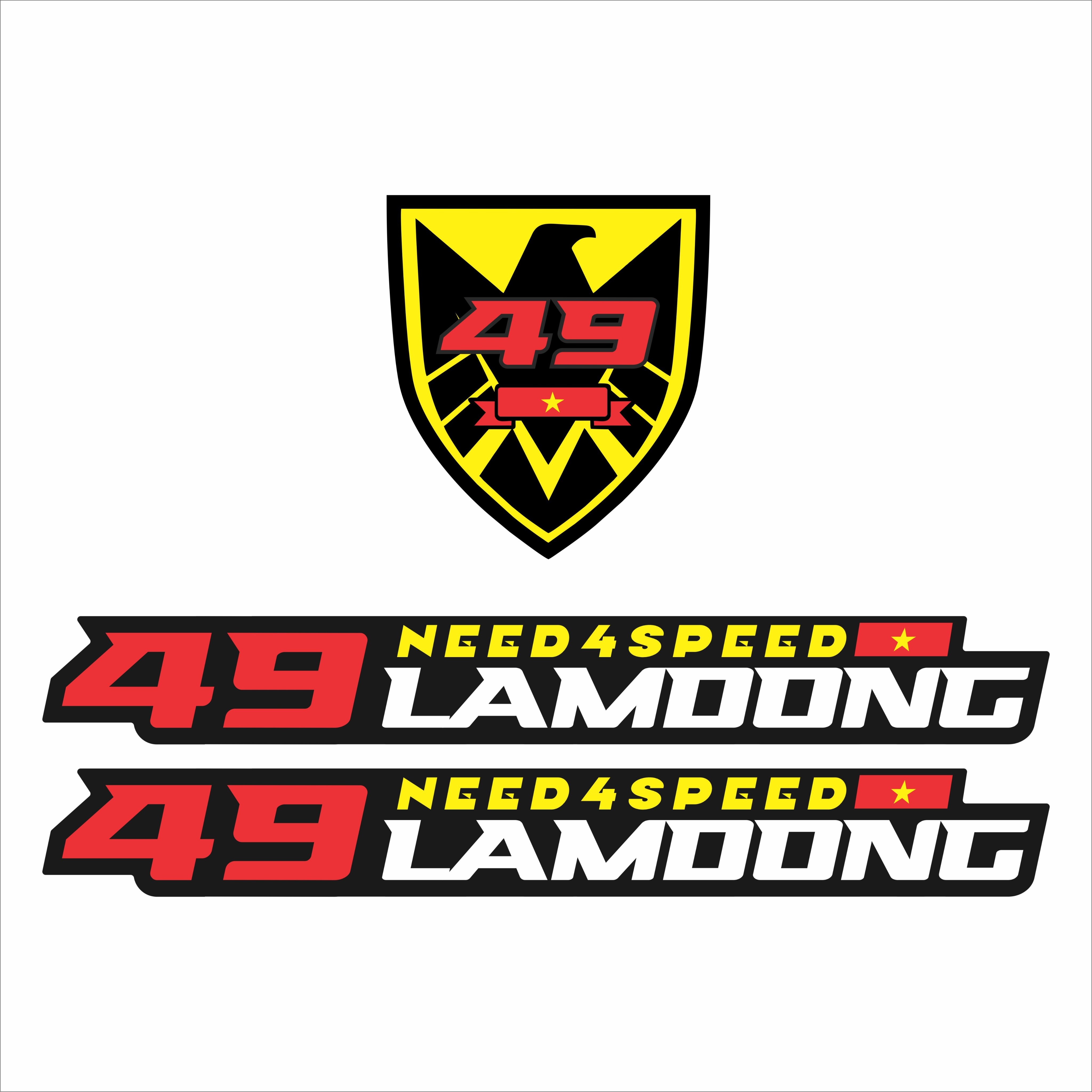 TEM DECAL PHẢN QUANG NEED 4 SPEED 63 TỈNH THÀNH ÔTÔ, XE MÁY