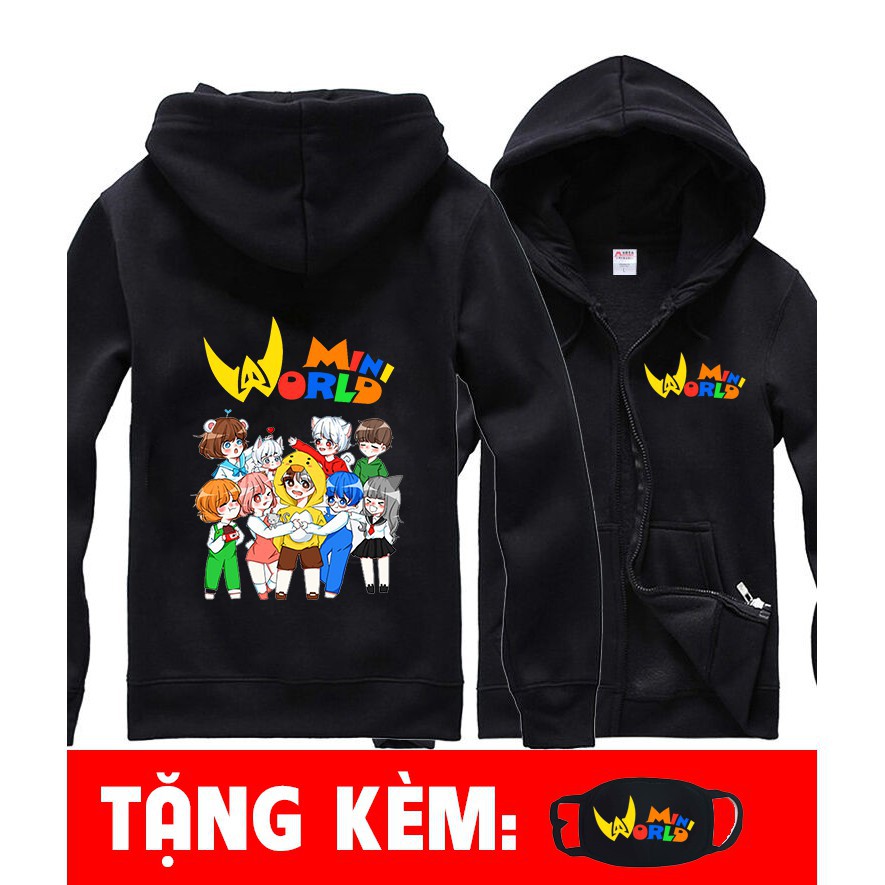 Giá tại xưởng hot - áo khoác đen mini world - hero team