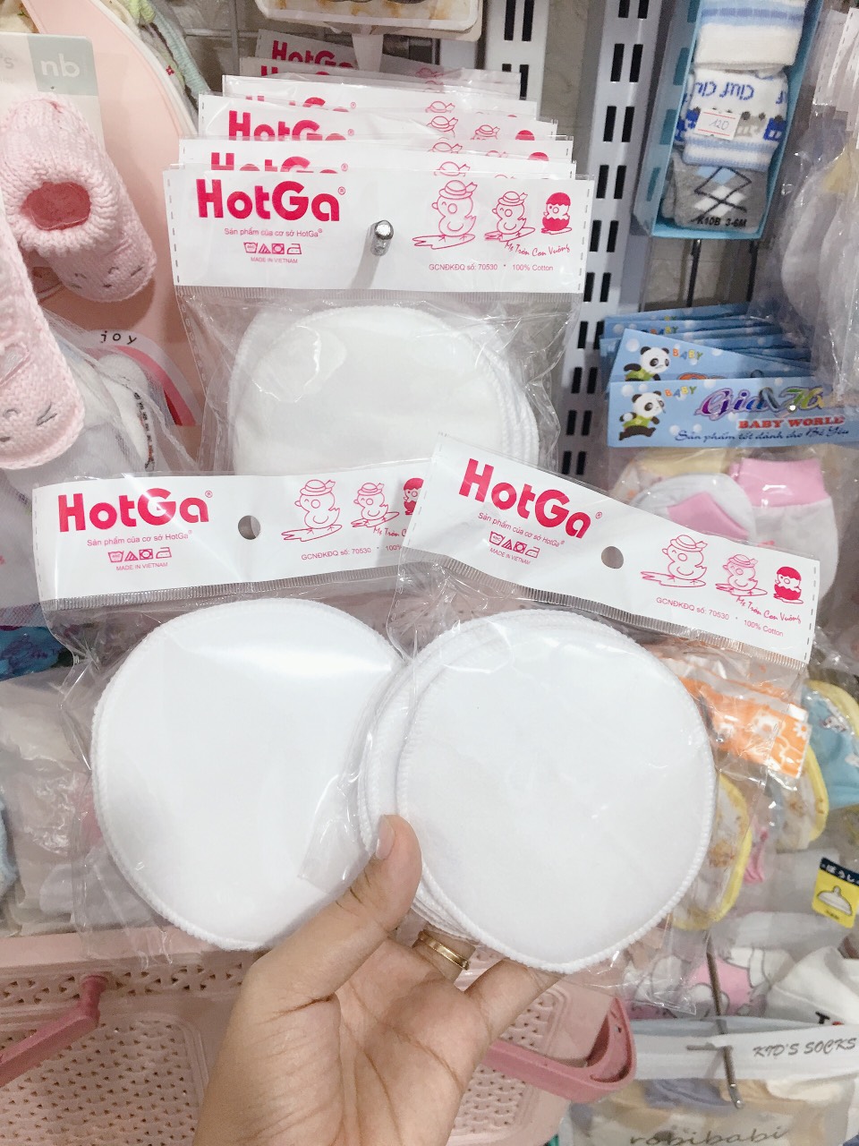 lót thấm sữa hotga 4 miếng giặt được