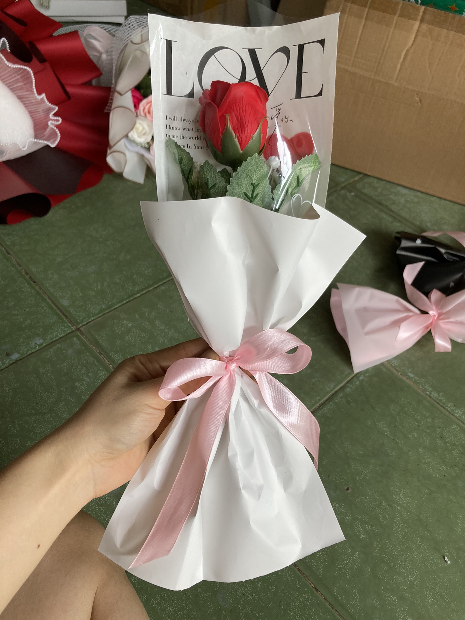 (Nhiều Mẫu - Mua Nhiều Giá Giảm) Bó Hoa 1 Bông, Bó Hoa Sáp 1 Bông