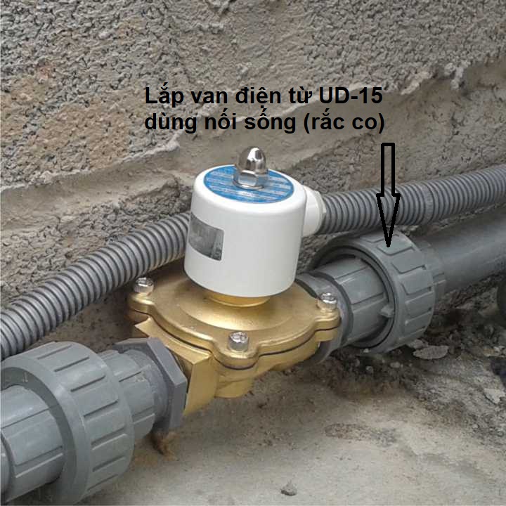 Van điện từ 21mm 220V coil đồng - dùng cho hệ thống tưới tự động, hệ thống hơi