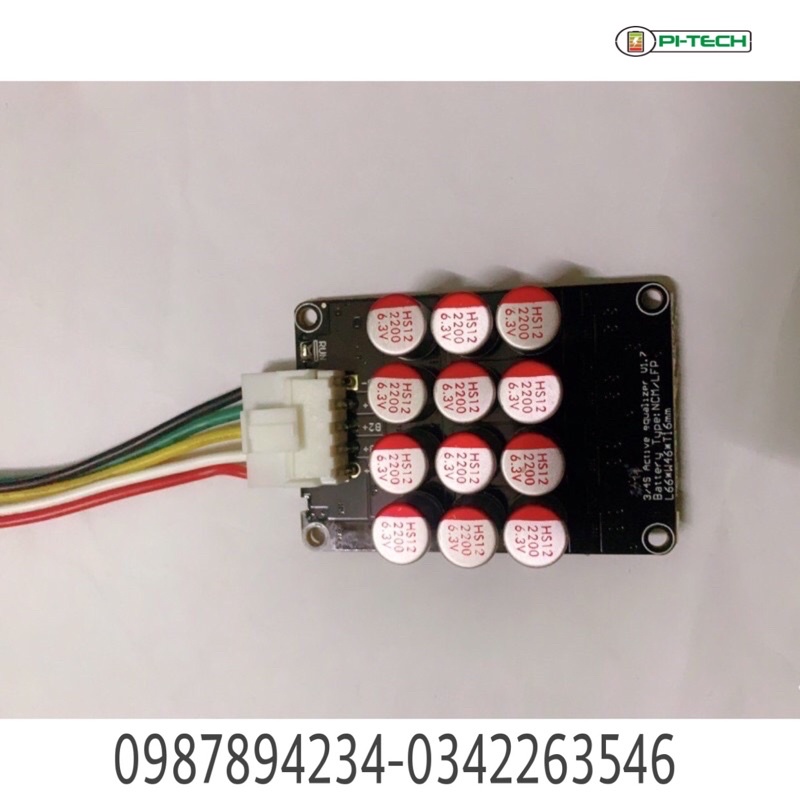 Mạch cân bằng pin 4s/8s/16s lifepo4 , cân 5.5a , cân bằng đẩy không nóng