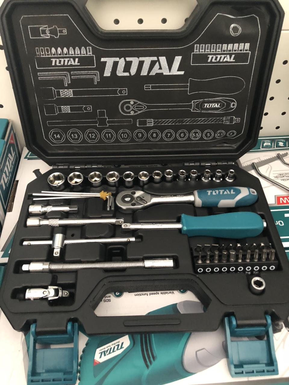 Total - THT141451  BỘ TUÝP (1/4") 45 CHI TIẾT  4-14MM