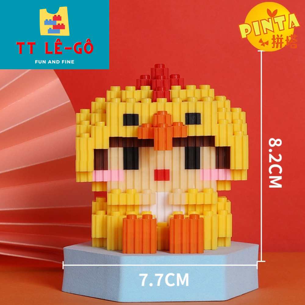 Lego 12 con giáp, lego 12 cung hoàng đạo mini 3d dễ thương -ngọc thịnh