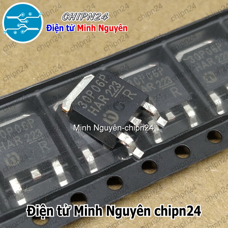 [2 con] (SOP) Mosfet Dán 30P06 TO-252 30A 60V Kênh P (SMD) (SPD30P06PG 30P06P) - HH006667