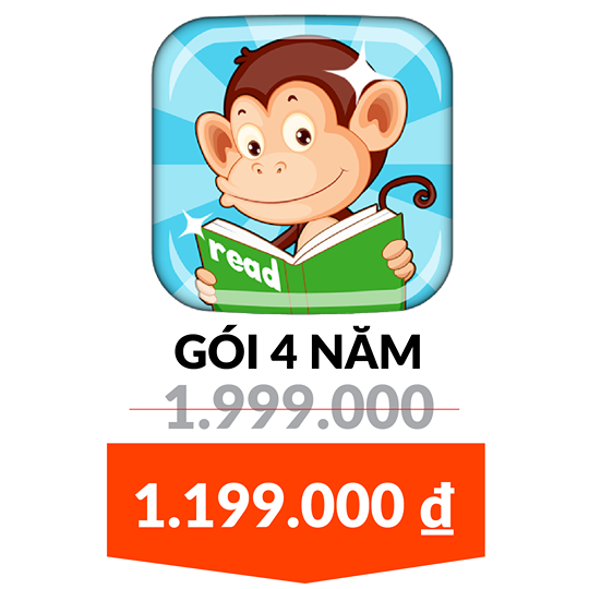 [HCM]Monkey Junior - Gói 4 Năm - Tặng Bộ FlashCard