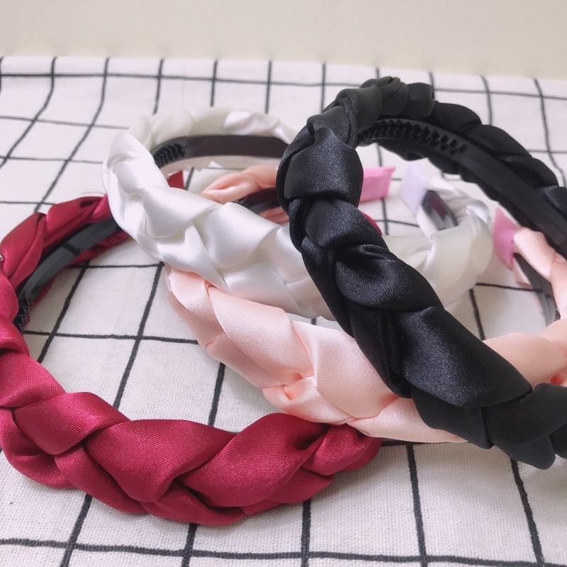 Băng đô / Bờm tóc thắt bím phong cách Hàn Quốc