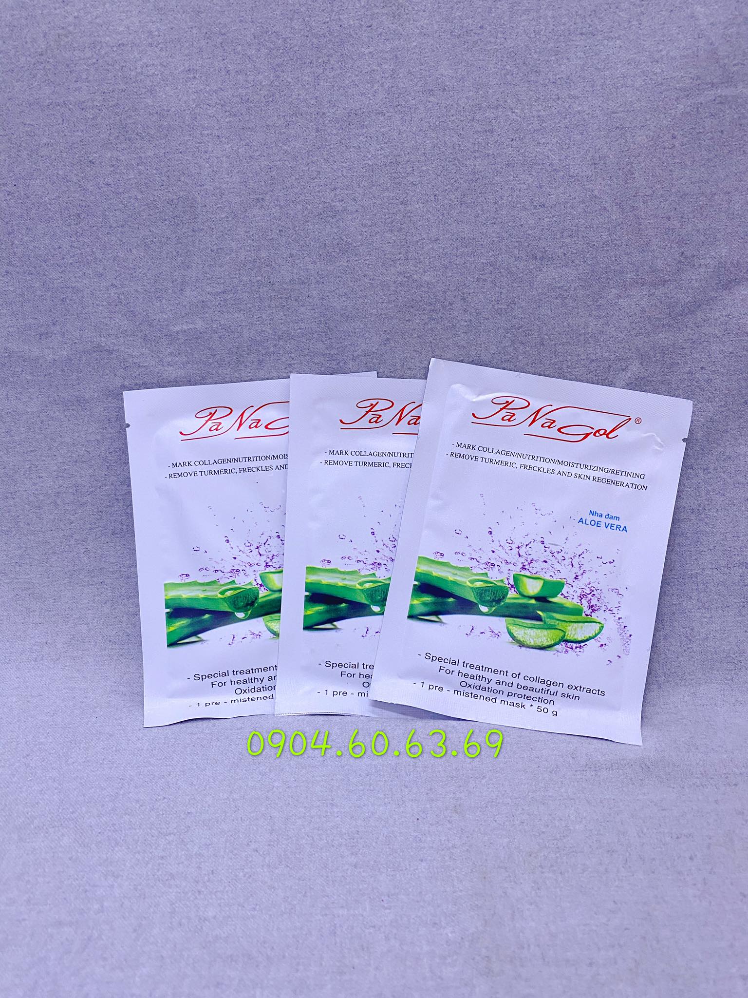 Set 10 miếng mặt nạ dưỡng trắng da nha đam panagol pa na gol