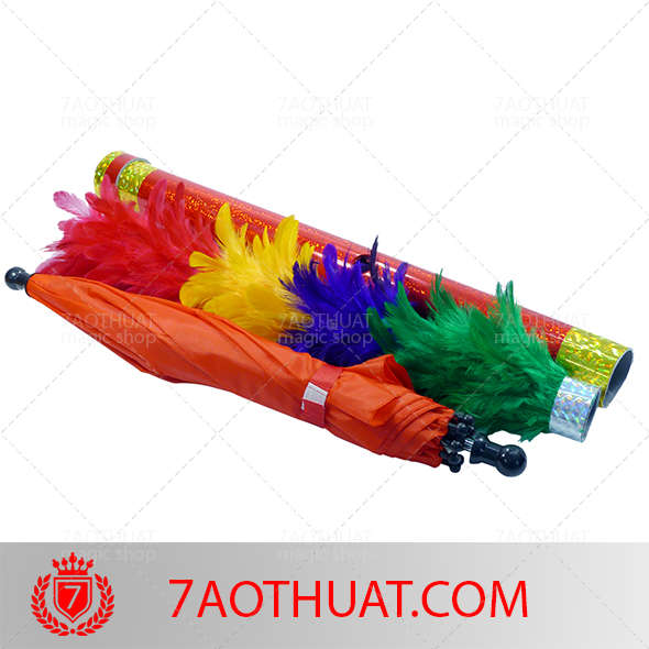 [HCM]Dụng cụ ảo thuật sân khấu : Chổi lông gà ra dù ( Không kèm dù )
