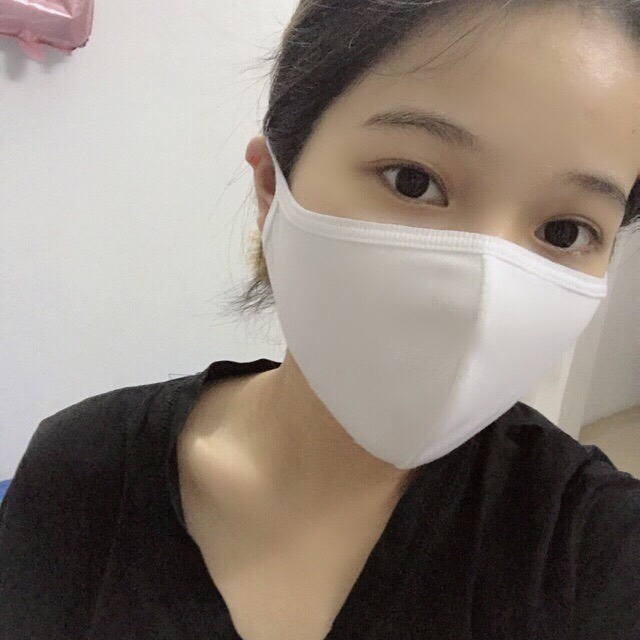 [HCM]Khẩu trang vải kháng khuẩn màu trắng