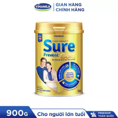 SỮA BỘT VINAMILK SURE PREVENT GOLD 900G/ HỘP.