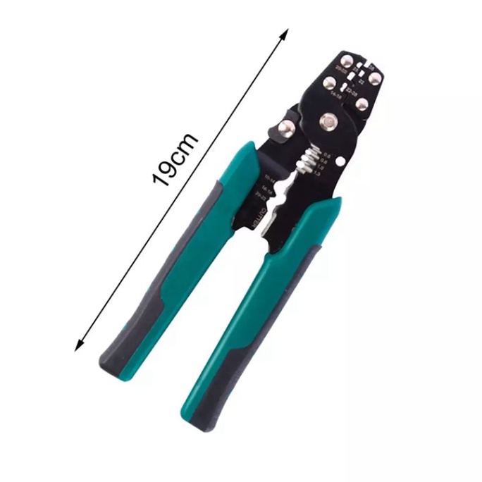 Kìm tuốt dây điện đa zi năng - kìm bấm cos - kìm cắt dây điện K100