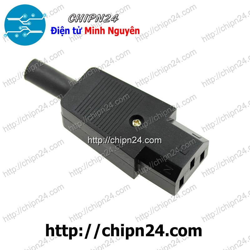 Đầu jack nối nguồn ac 3 chân cái