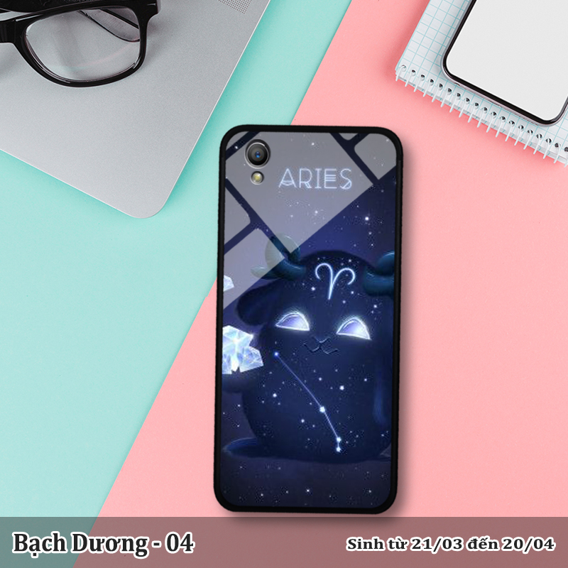 Ốp kính Oppo A37 in cung hoàng đạo