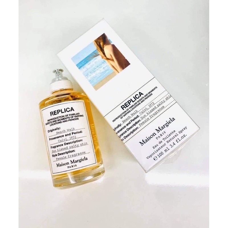 Nước hoa nữ Re.pli.ca Beach Walk by Maison Mar.tin Mar.gie.la Eau De Toilette của Pháp chai 100ml edt