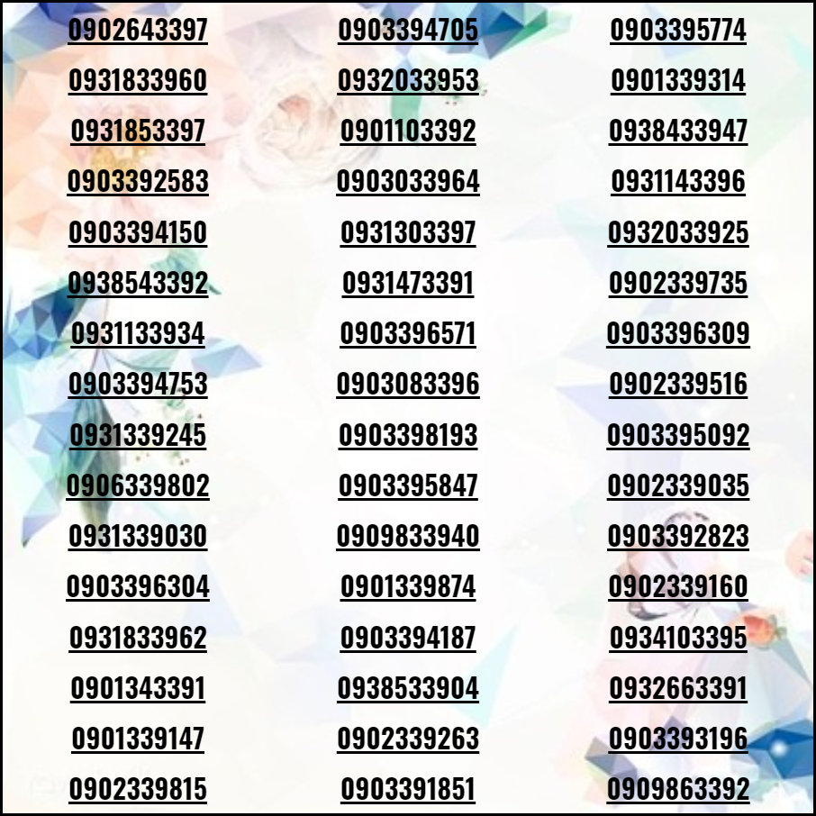 [HCM]List số đẹp xả kho VIP
